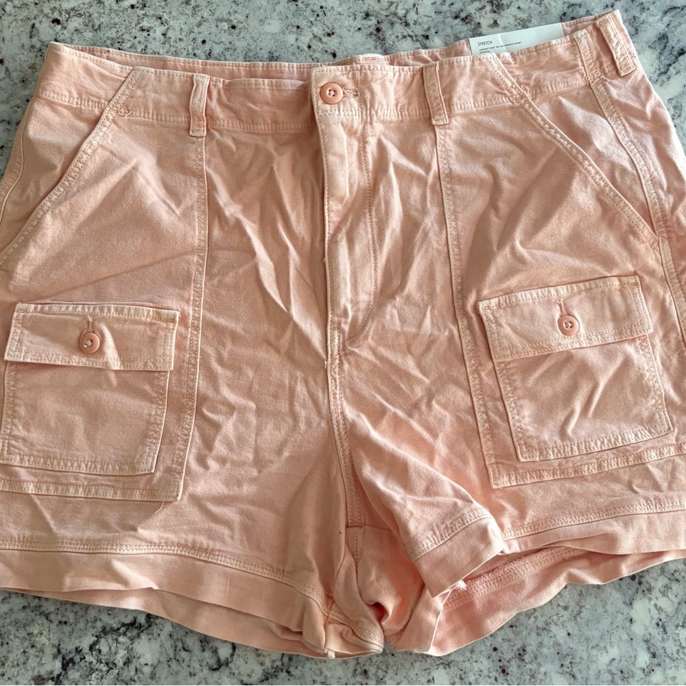 American Eagle Outfitters Peach Cargo Shorts